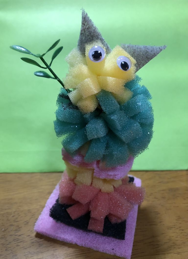 スポンジを使った作品