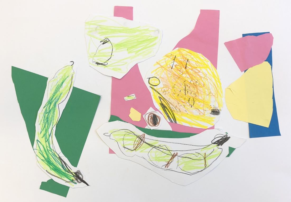貼り絵の作品